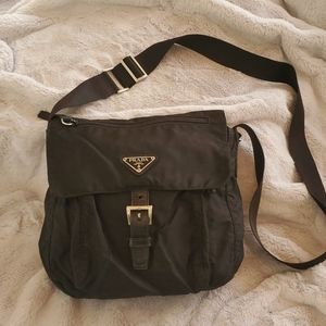 Prada black nylon crossbody